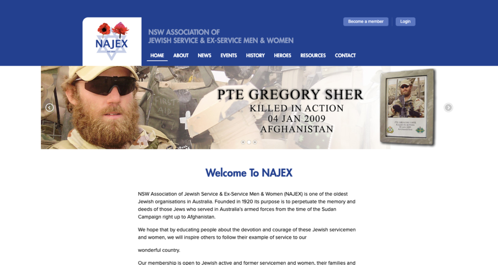 NAJEX website
